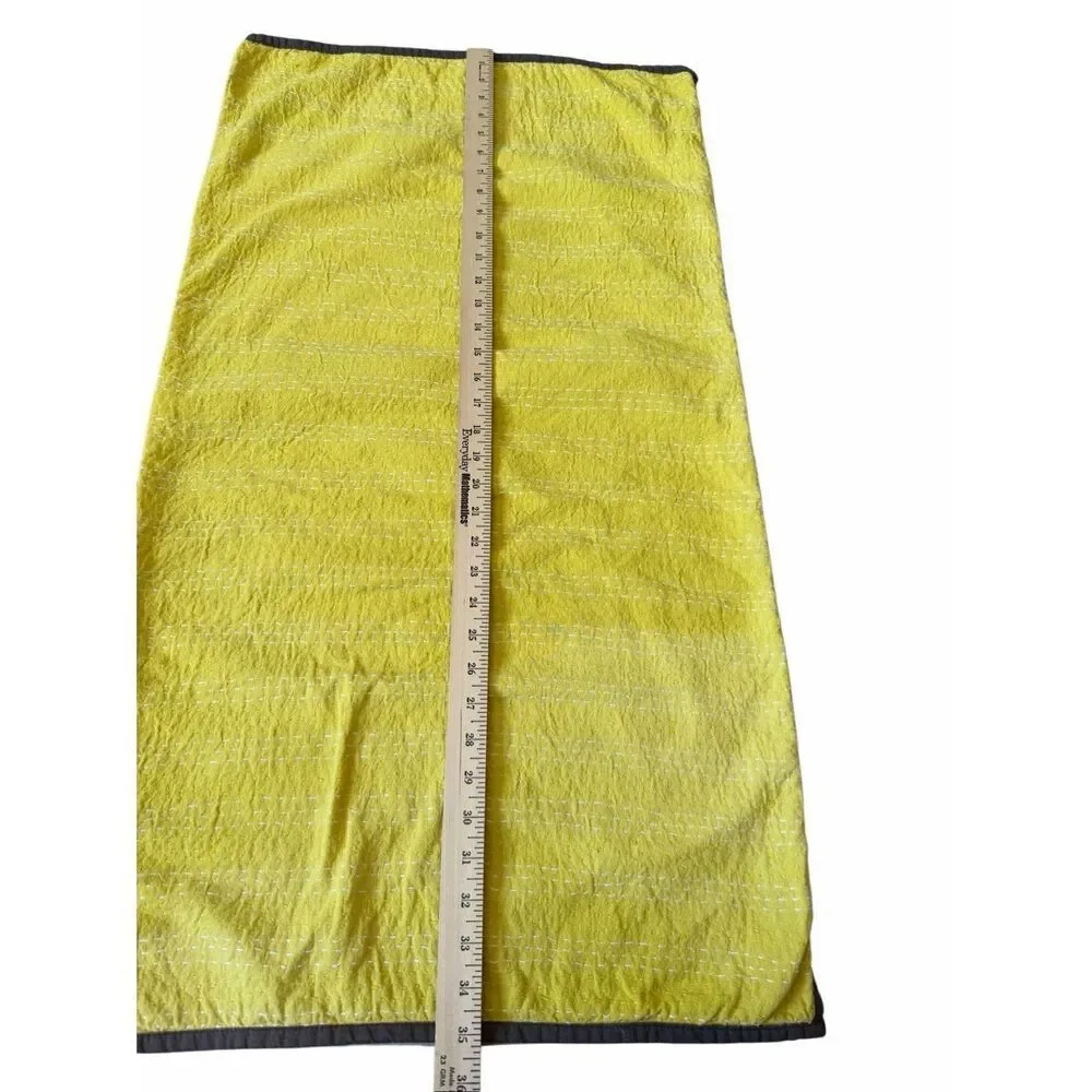 West Elm 2 Cotton King Shams‎ Yellow 20x36